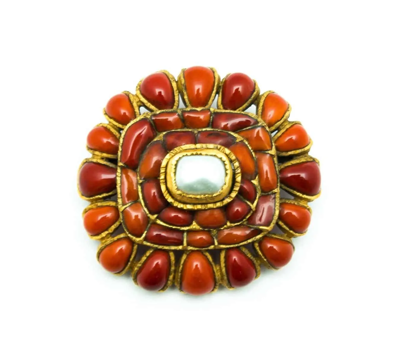 chanel multicolor brooch