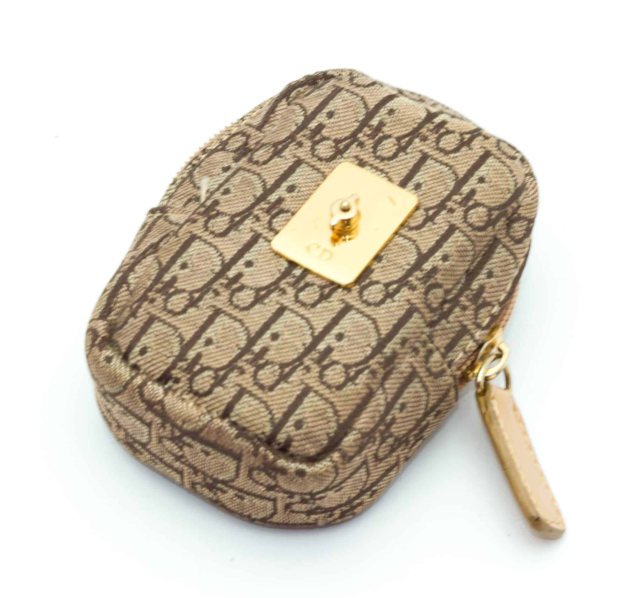 Petit Porte-Monnaie Femme Avec Finition Métallique Dorée | Porte-cartes Et Poche Zippée | Style Élégant Et Pratique