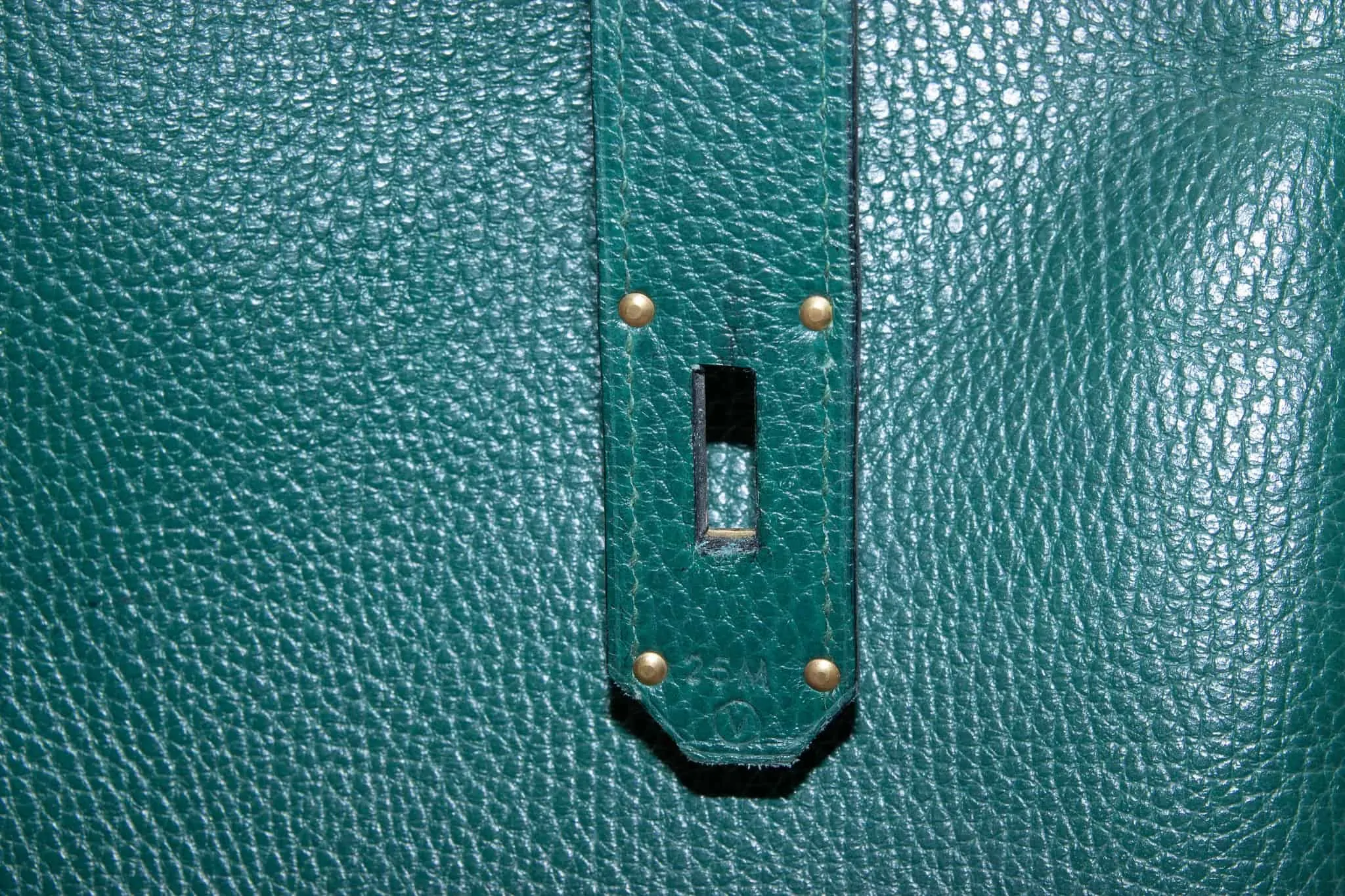 Pre-owned Hermes 1992 Hac Haut À Courroie 55 Bag In Green