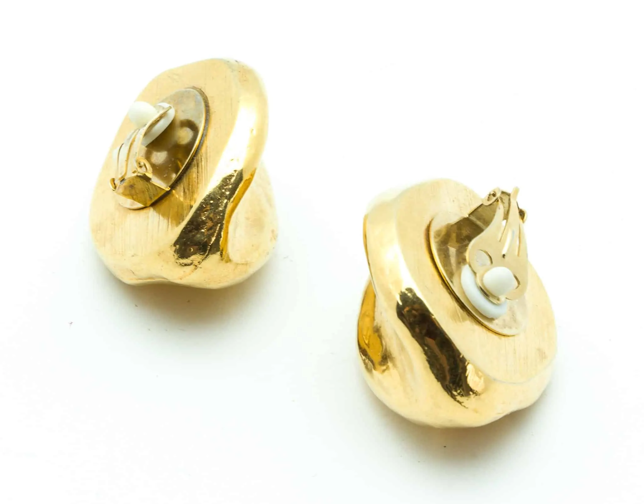 Unique Vintage Couture Clip-on Earrings Resin 80s - Katheley's