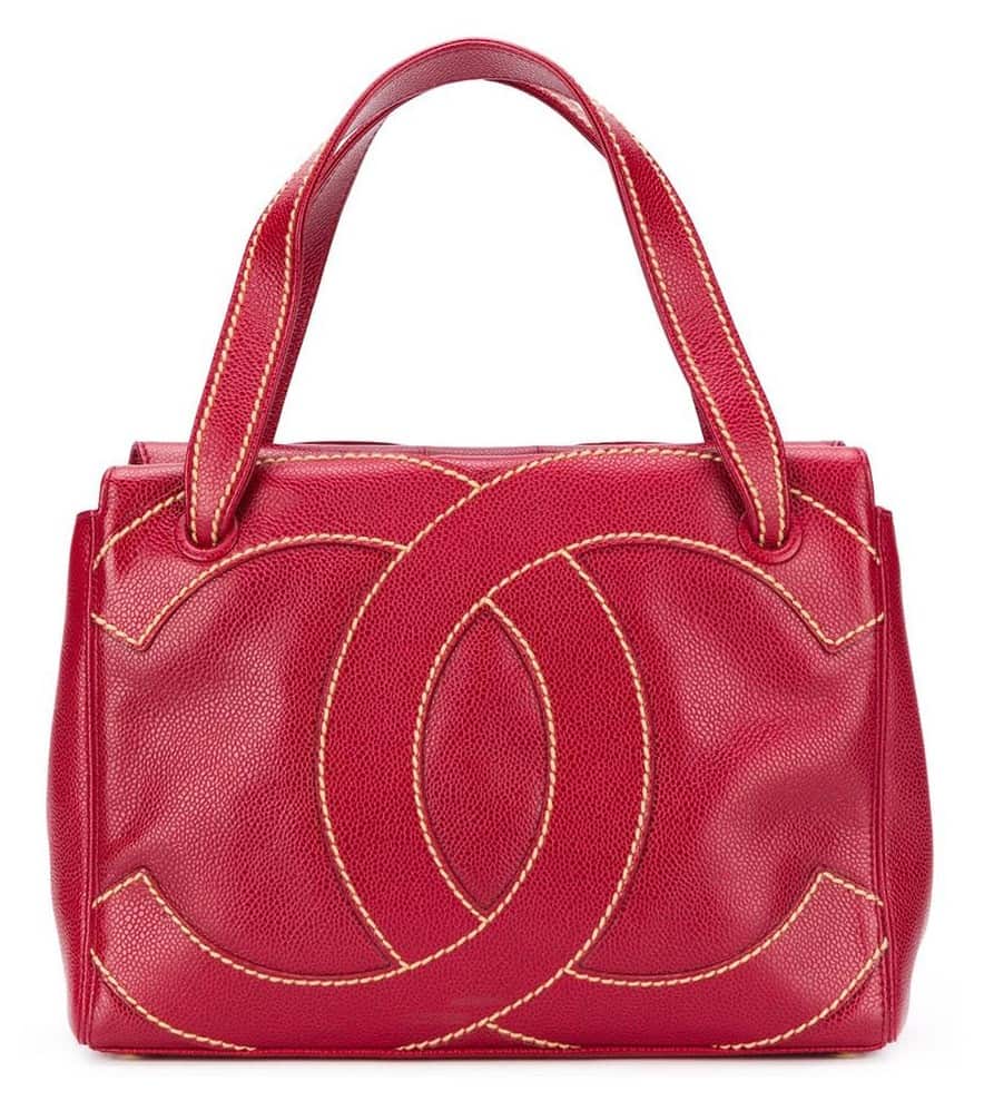 Chanel Vintage Logo Sellier Handbag 2004 - Katheley's