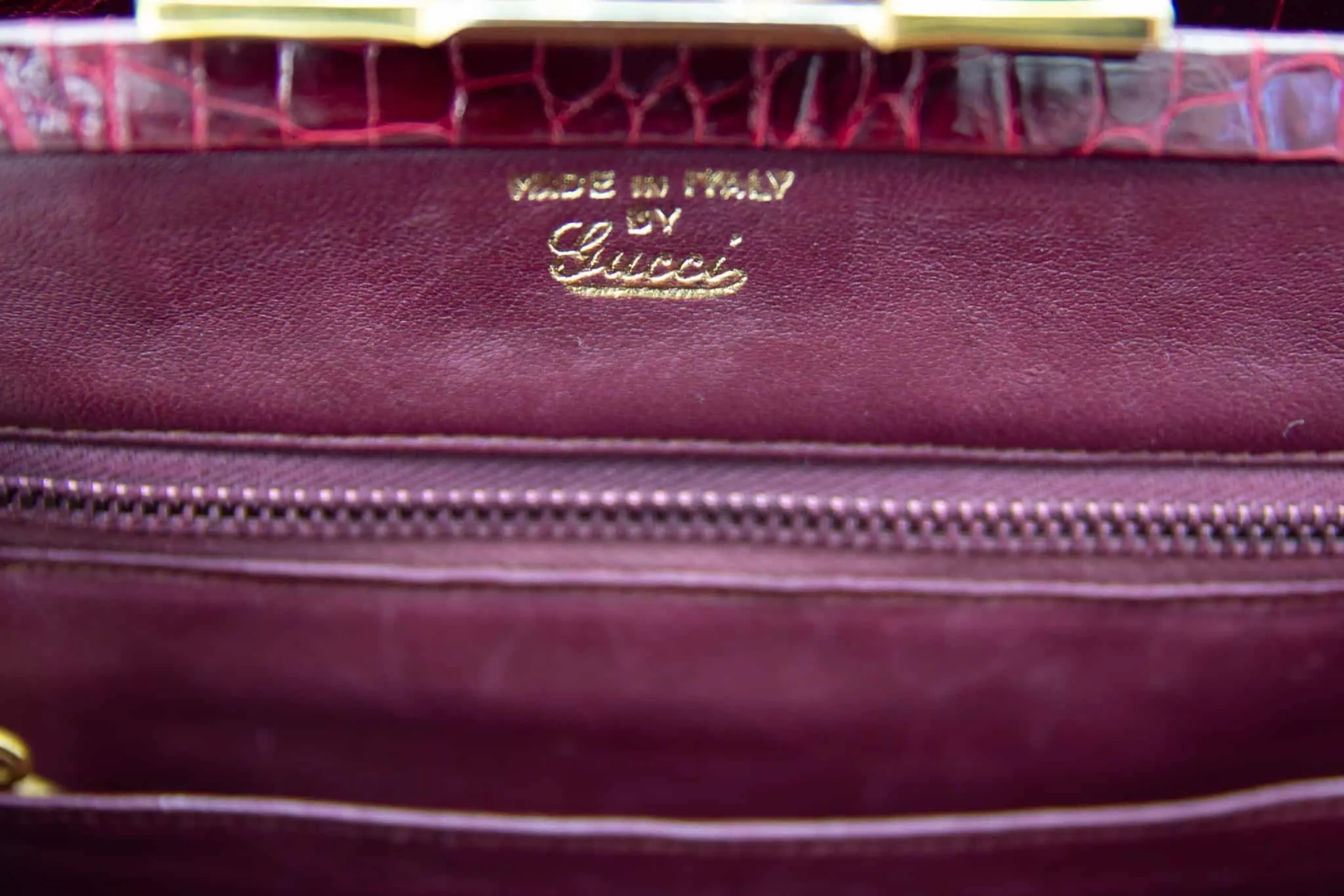 Sold at Auction: Vintage Gucci Red Leather Checkbook Cover