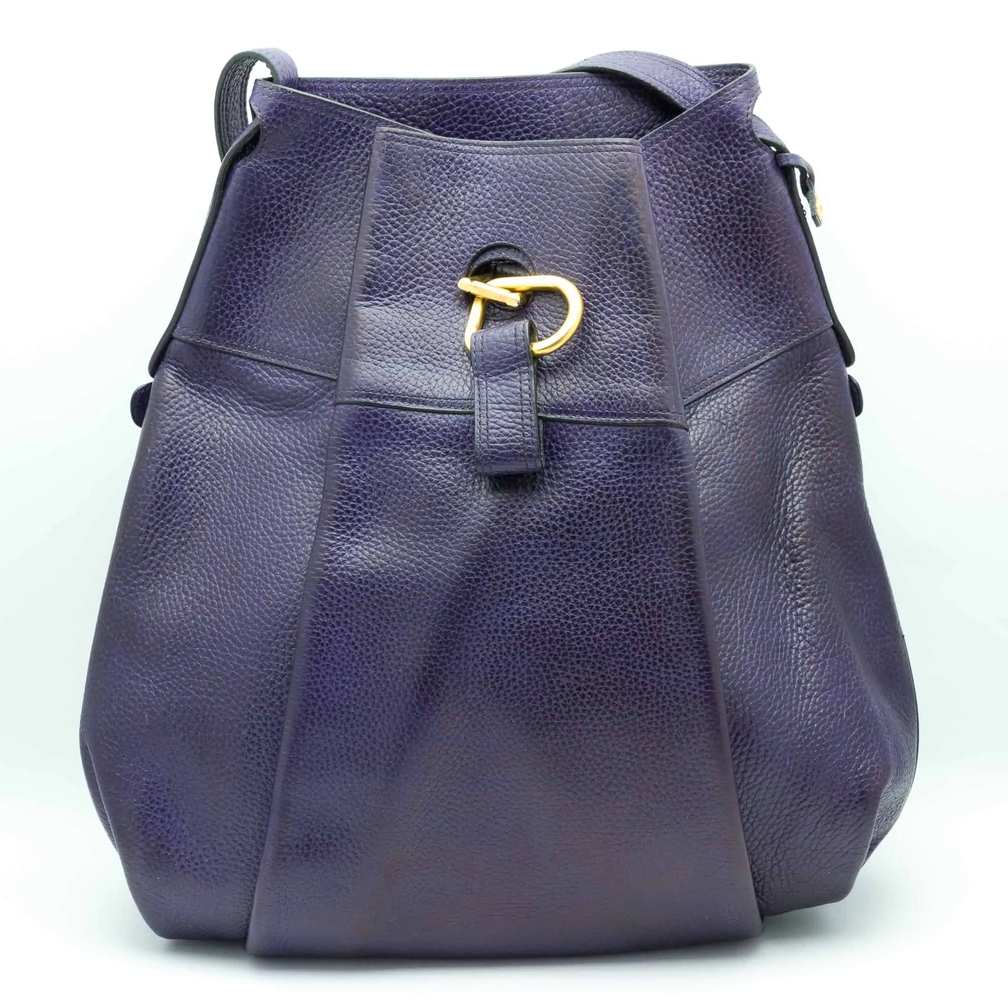 Delvaux Faust purple leather bag 80s - Katheley's