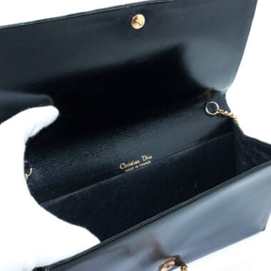 Dior Vintage Black Croco Noir 70s Bag Collector Vip Special Gift Katheleys (3)