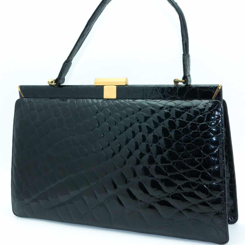RESERVED - HERMES: Exceptional croco bag 60s rare vintage collector