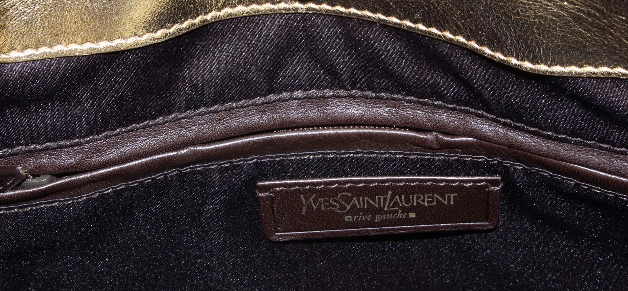 Yves Saint Laurent, Bags, Ysl Rive Gauche Leather Tote Black