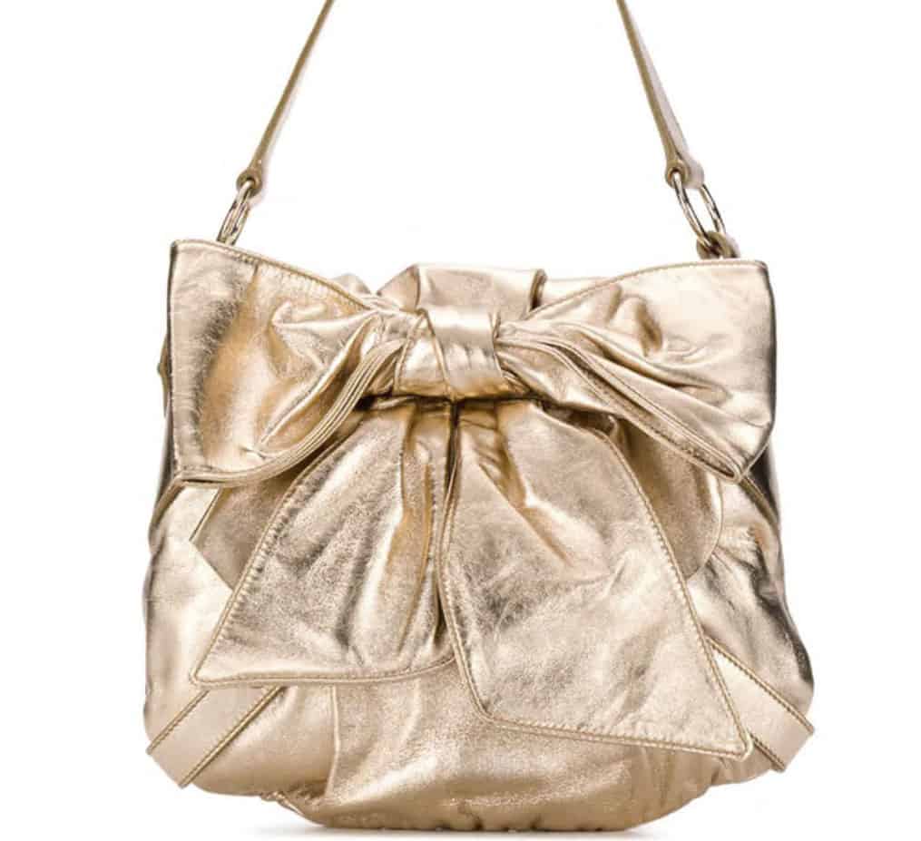 YSL Rive Gauche Vintage Brown Leather Handbag at 1stDibs