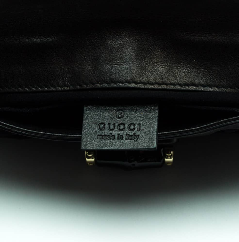 Gucci Timeless black python clutch circa 2000 - Katheley's