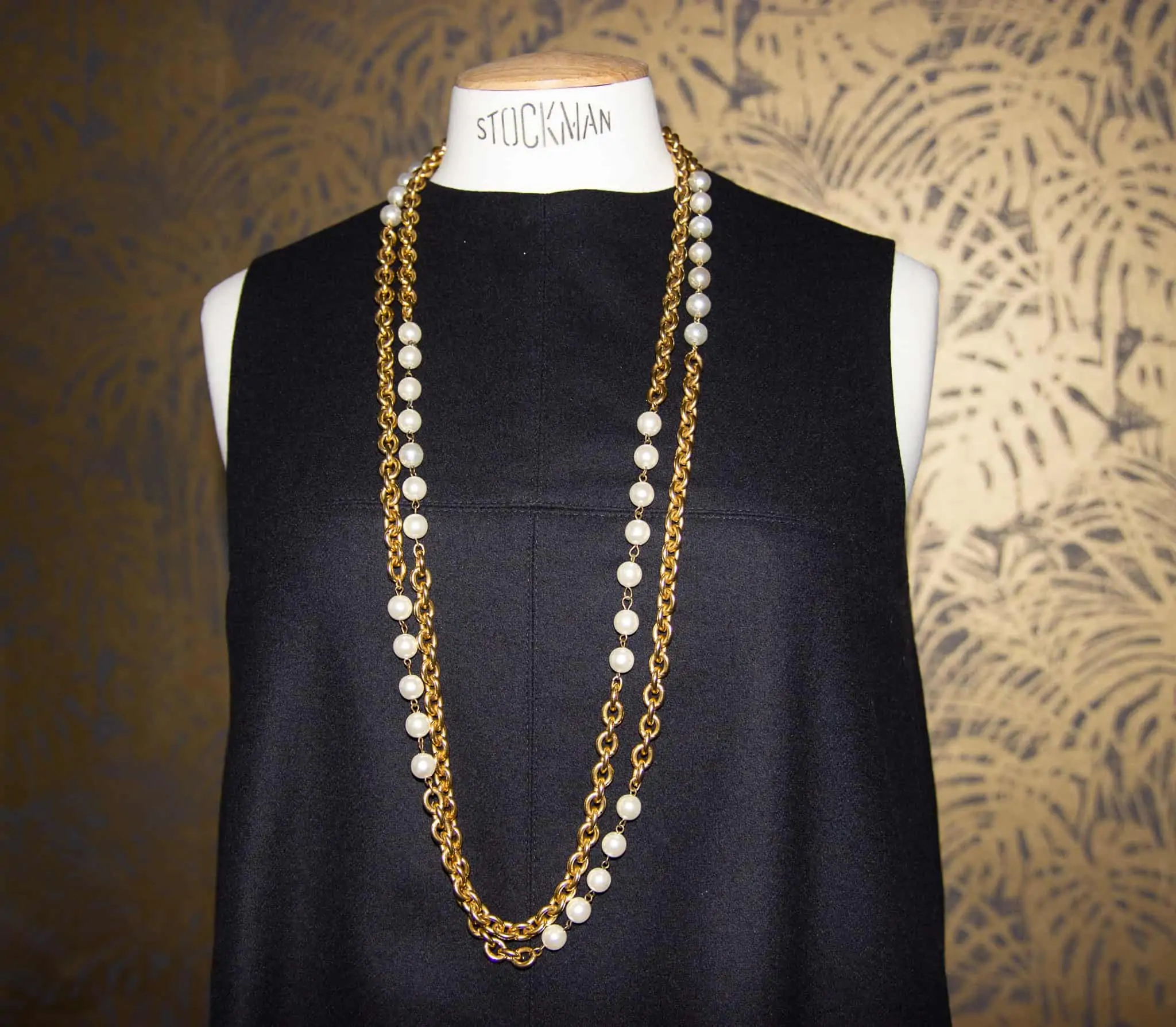 Chanel couture vintage pearls necklace 80s
