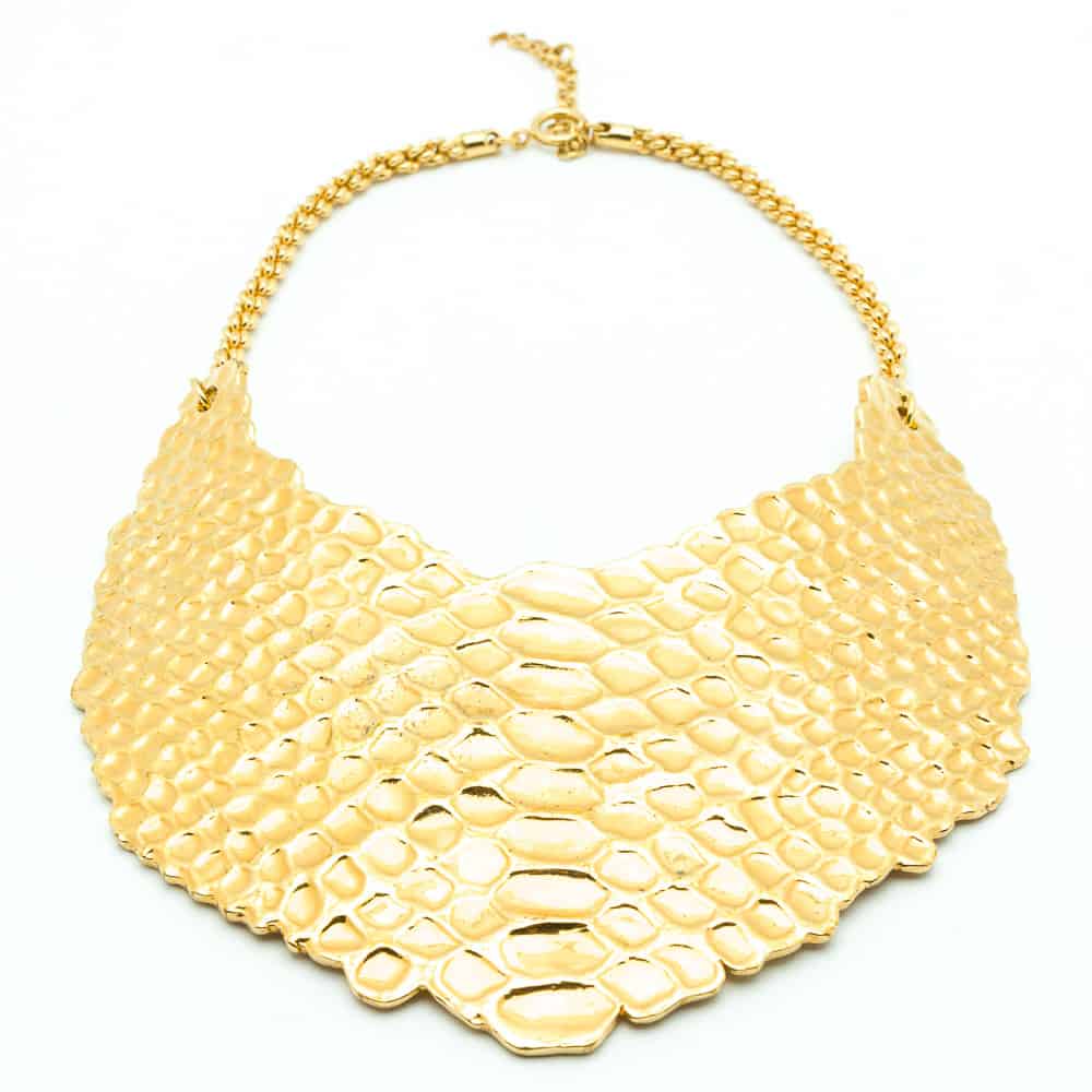 YSL rare python gold necklace - Katheley's