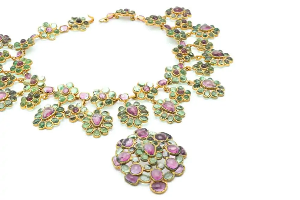 Chanel Gold Metal, Rainbow Gripoix, And Imitation Pearl Maltese Cross  Necklace, 2001 Available For Immediate Sale At Sotheby's