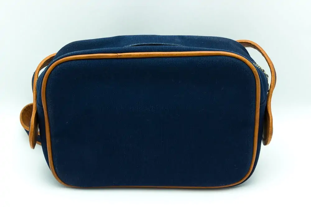 Reserved Courreges vintage blue & white logo bag 70s - Katheley's