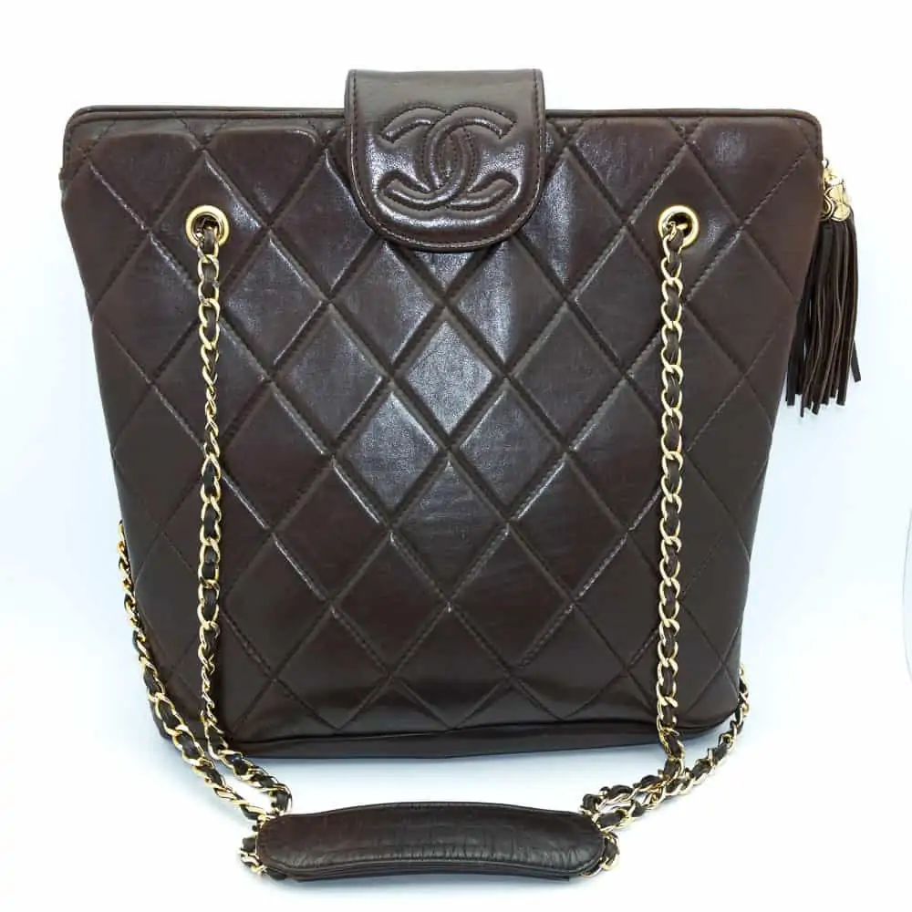 vintage chanel black purse shoulder