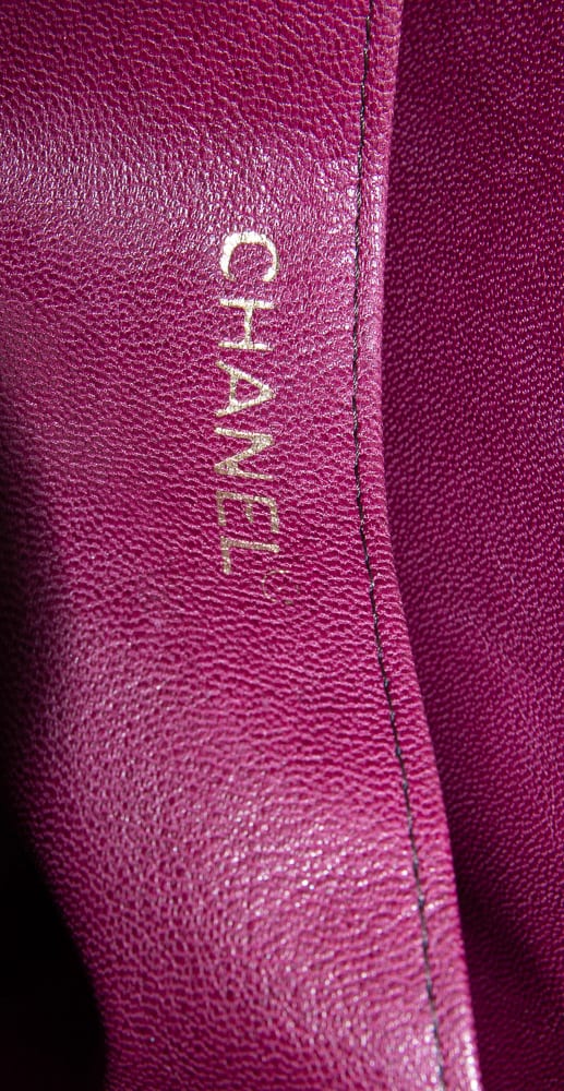 Chanel Vintage Large logo brown leather shoulder 1980 - Katheley's