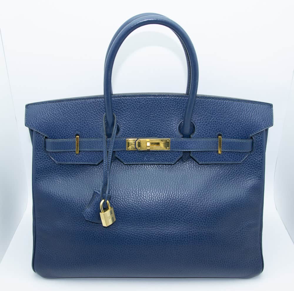 Hermès Vintage Birkin Blue Leather 1995 | Katheley's