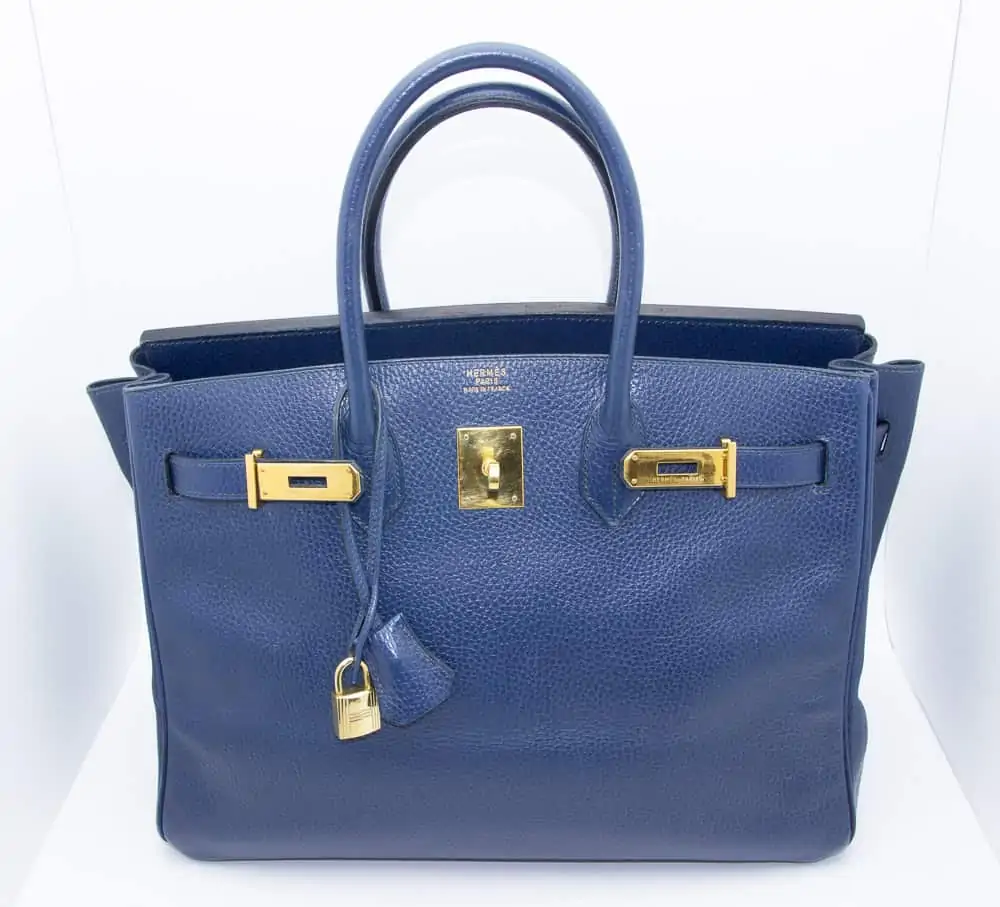 35CM Light Blue Hermes Birkin Bag
