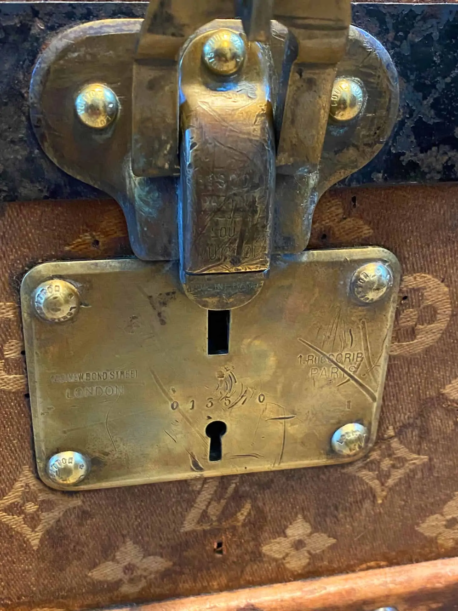 Louis Vuitton Vintage Trunk Key Authentic
