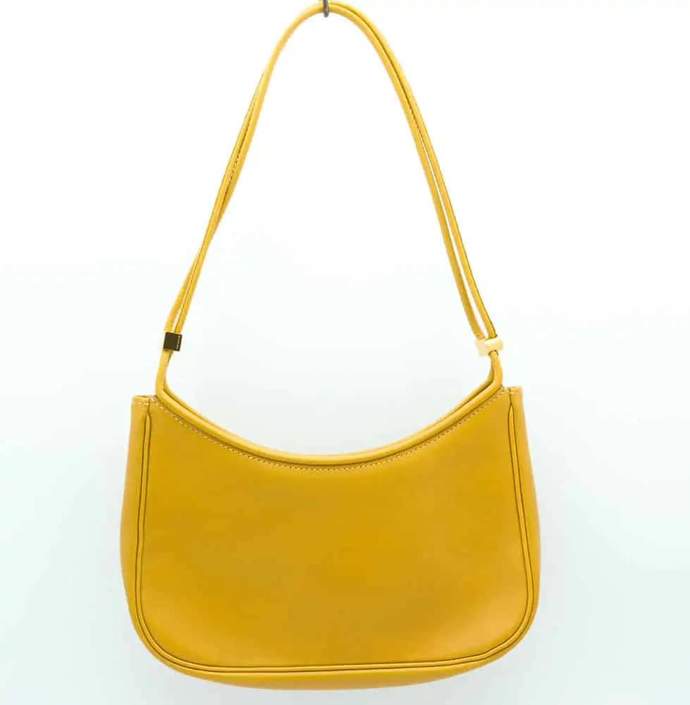 Delvaux Vintage yellow ochre leather bag c.2000 - Katheley's