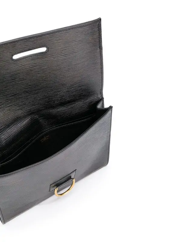Heritage Vintage: Louis Vuitton Black Epi Leather Nocturne Clutch., Lot  #77019