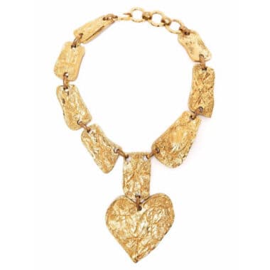 Lacroix Vintage Heart Necklace Shop Katheleys Vintage Jewels Collectors (2)