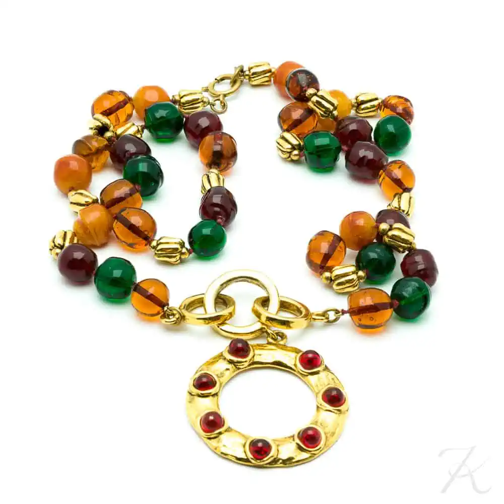 Chanel collectable byzantine Gripoix necklace late 80s