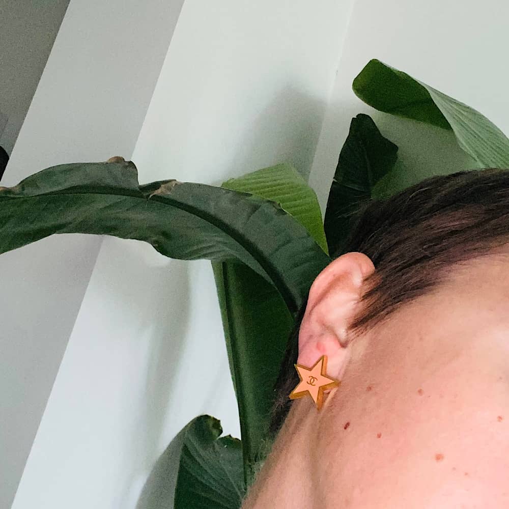 Boucles D'oreilles étoiles Avec Zircon Et Acier Inoxydable - Neuf Sans Emballage