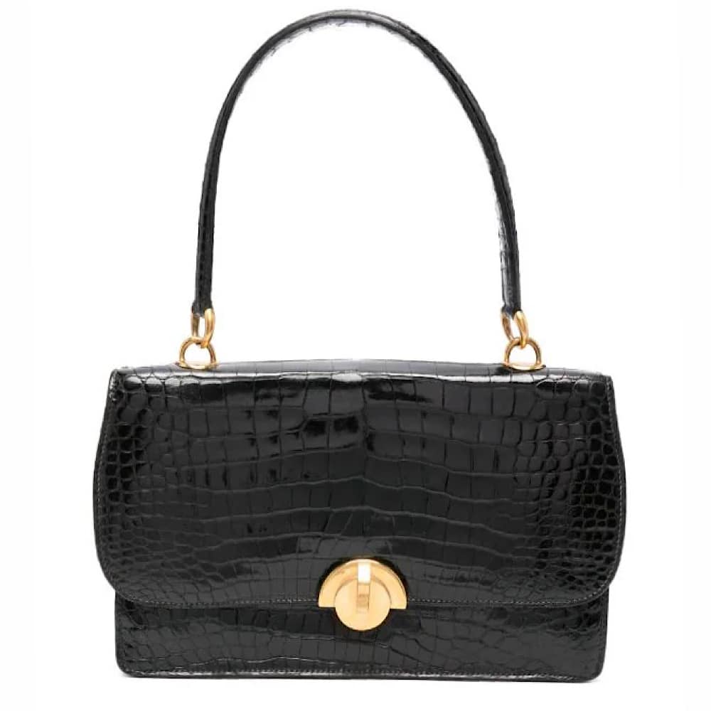 Sac demi outlet lune croco