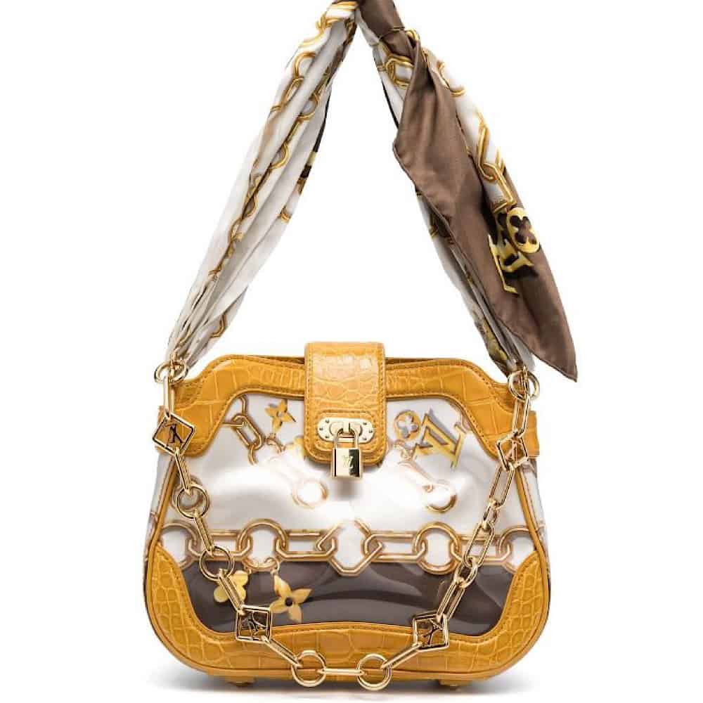 Louis Vuitton Ltd Croco bag Runway Gisele Bundchen 2006 - Katheley's